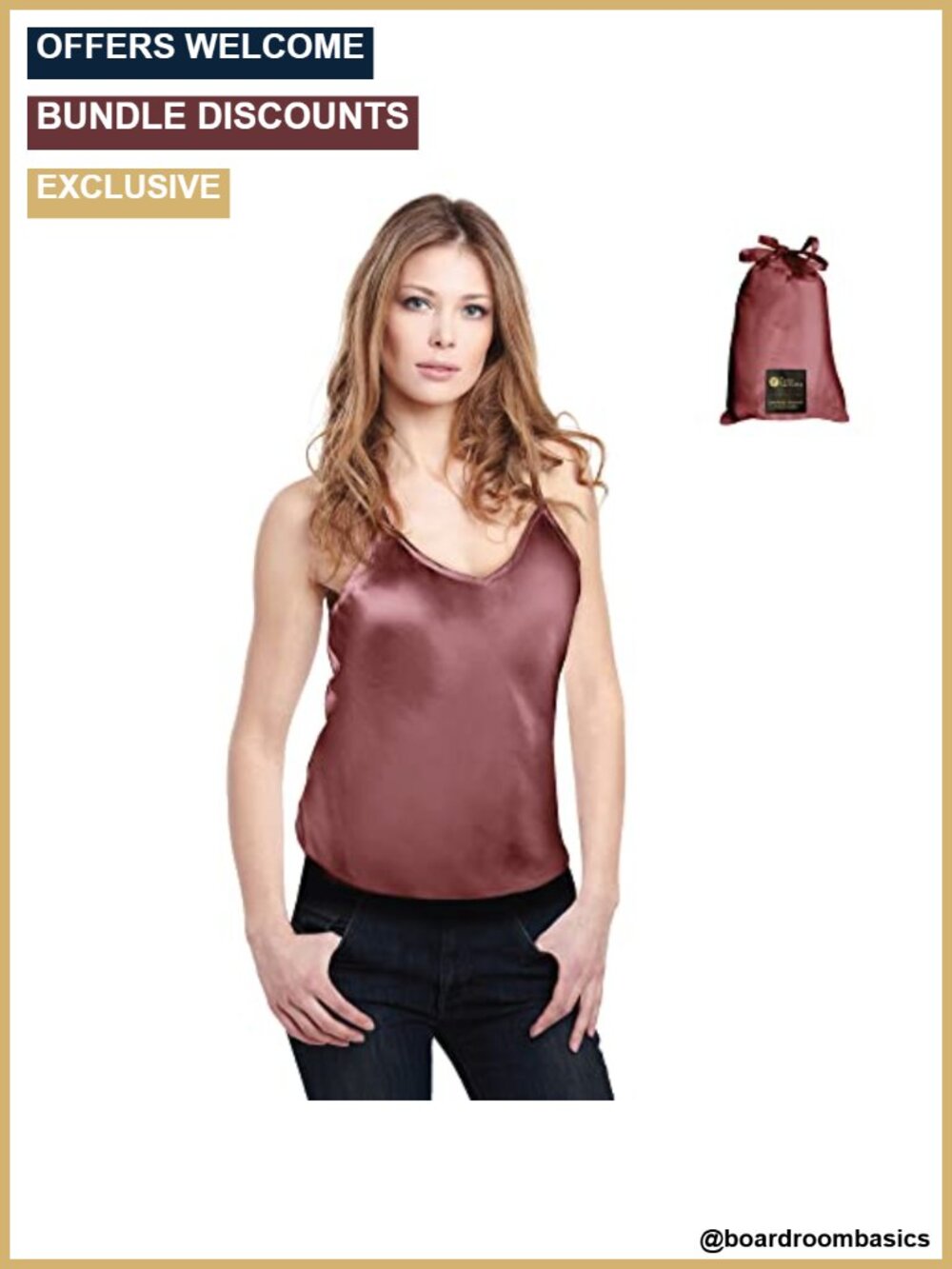 Luxury Artisan Silk Camisole Pure Mulberry Silk Cami Tops